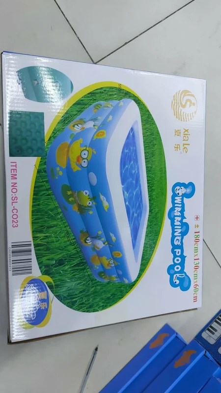 Inflatable Swimming Pool for Kids (180cm x 130cm x 60cm)